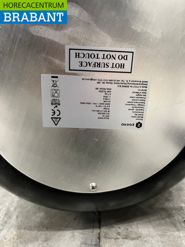 Zorro ZTK 10 Bouilloire 10 litres 230V Horeca – Image 5