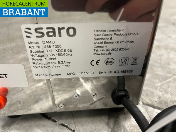 Chaudière à oeufs Saro en acier inoxydable Damo 230V Horeca – Image 5
