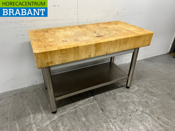 Joko Bloc à hacher en bois 121.5 cm Restauration Boucherie – Image 3