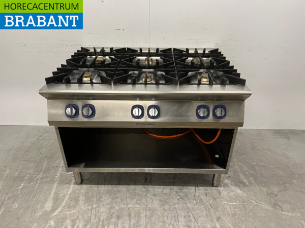 Acier inoxydable Electrolux Cuisinière 6 feux 120 cm propane Horeca