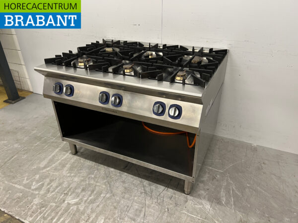 Acier inoxydable Electrolux Cuisinière 6 feux 120 cm propane Horeca – Image 2