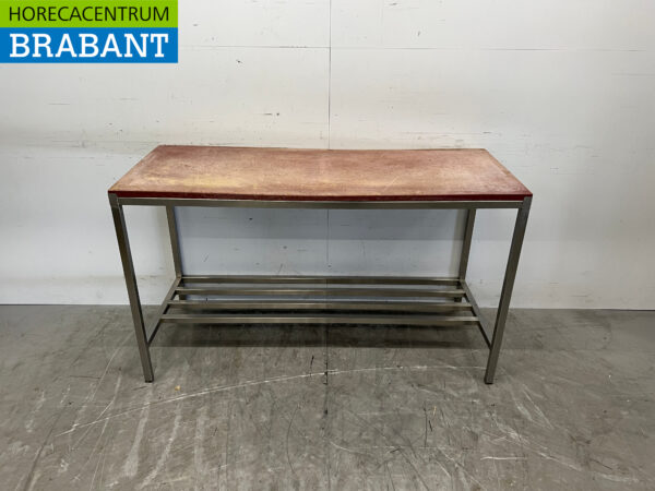 Table de découpe en acier inoxydable Polyéthylène 150 x 60 x 87,5 cm Restauration Boucherie