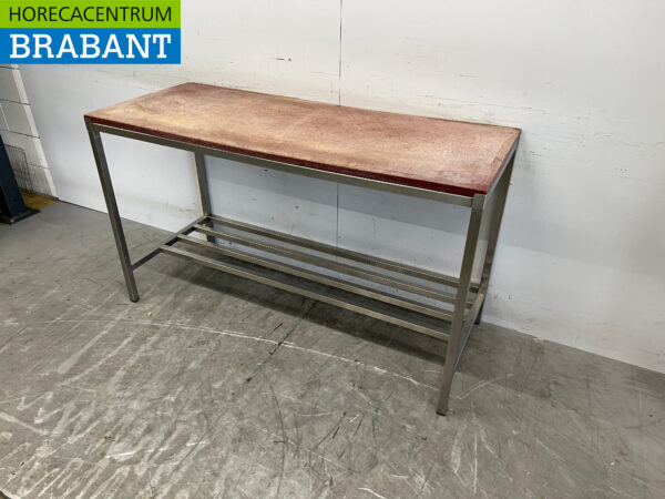 Table de découpe en acier inoxydable Polyéthylène 150 x 60 x 87,5 cm Restauration Boucherie – Image 2