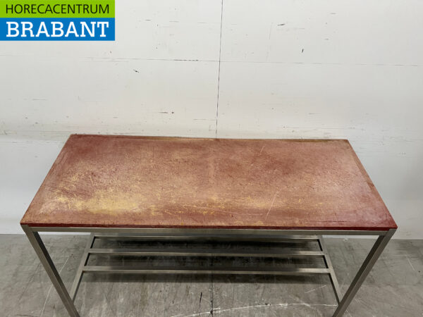 Table de découpe en acier inoxydable Polyéthylène 150 x 60 x 87,5 cm Restauration Boucherie – Image 4