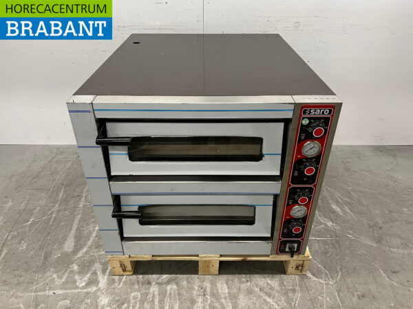 Four à pizza Saro en acier inoxydable 2 x 6 pizzas 400V Horeca