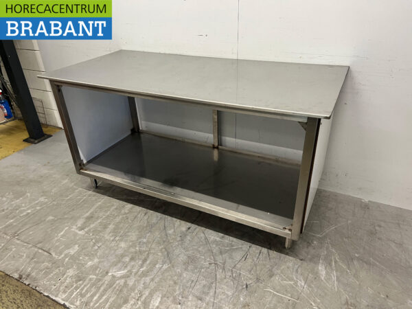 Table de travail en acier inoxydable 170 x 79,5 x 88,5 cm Horeca – Image 2
