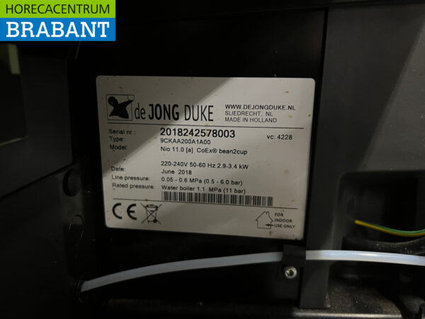 De Jong Duke Nio Machine à café Machine à café à grains frais 230V Restauration – Image 5