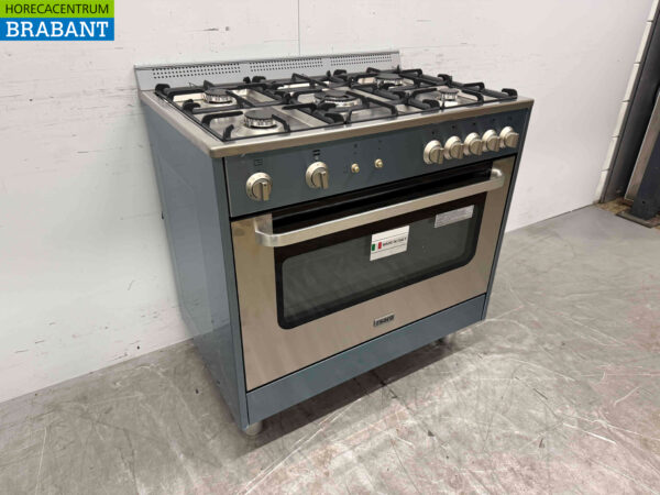 Plaque de cuisson à gaz Saro 5 feux en acier inoxydable avec four à gaz Gaz naturel/230V Horeca – Image 3