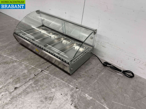 Vitrine Saro Marie en acier inoxydable 4 x 1/3 GN 69 cm 230V Horeca – Image 2