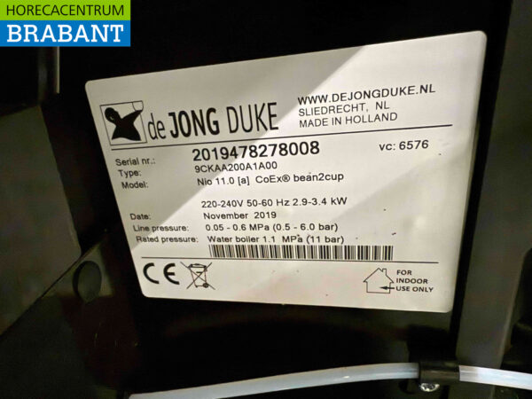 De Jong Duke Nio Machine à café Machine à café à grains frais 230V Restauration – Image 6