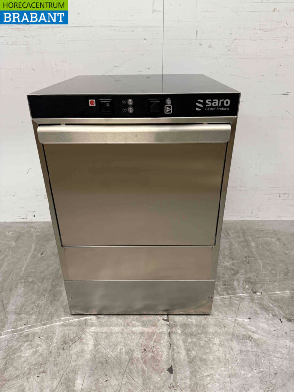 Acier inoxydable Saro Freiburg Lave-vaisselle Lave-verres avec pompe de dosage de savon 230V Horeca