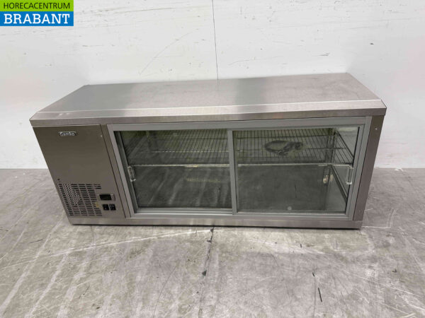 Gamko en acier inoxydable Vitrine réfrigérée Vitrine à pâtisserie 131 cm 230V Restauration (kopie)