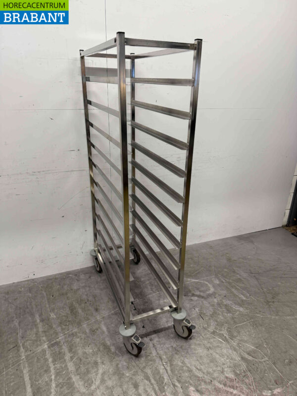 Chariot Regal en acier inoxydable 10 x 30/87 cm Horeca – Image 2