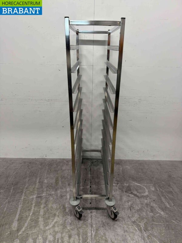 Chariot à plateaux en acier inoxydable 12 x 1/1 gastronorm/GN Catering