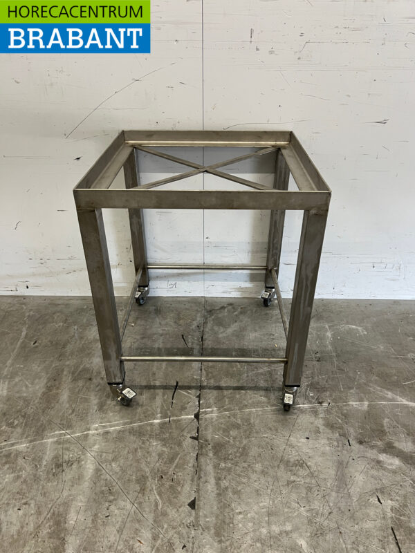 Acier inoxydable Chariot mobile 50 x 50 x 60 cm Horeca