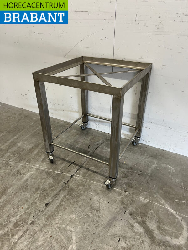 Acier inoxydable Chariot mobile 50 x 50 x 60 cm Horeca – Image 2