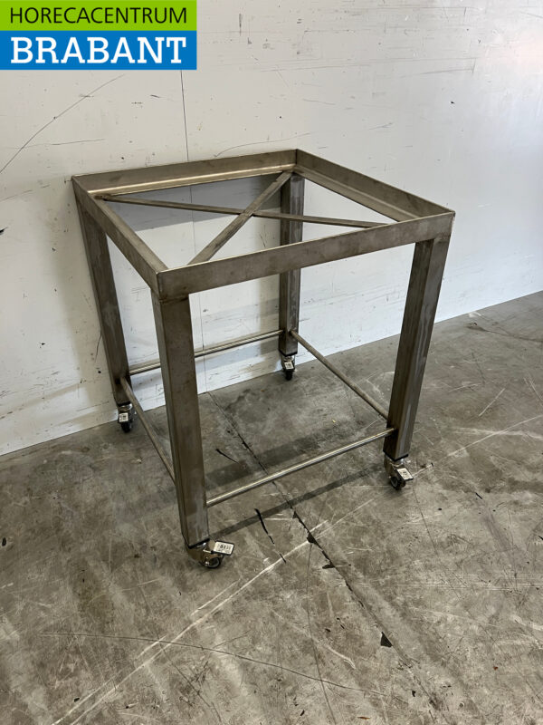 Acier inoxydable Chariot mobile 50 x 50 x 60 cm Horeca – Image 3