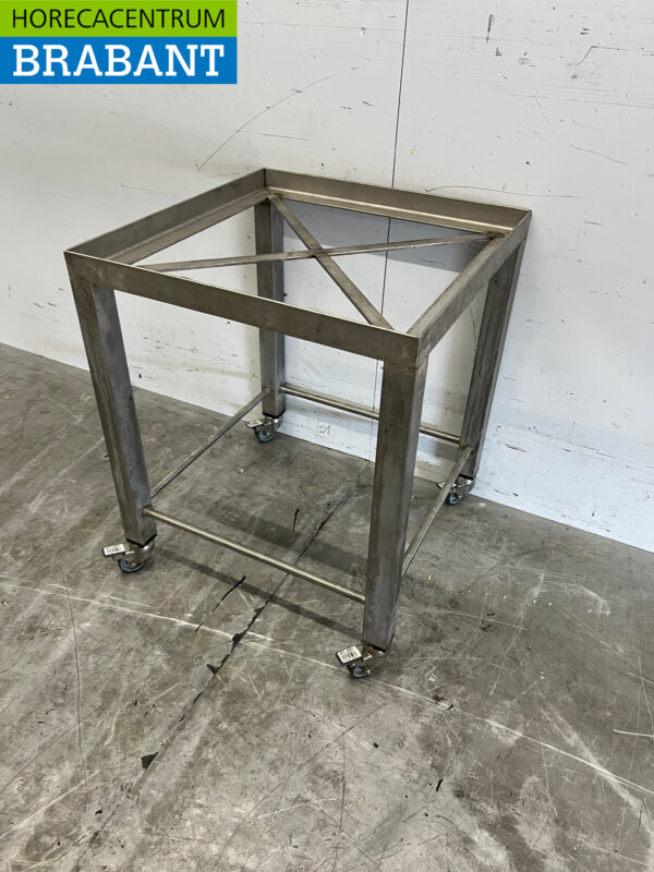 Acier inoxydable Chariot mobile 50 x 50 x 60 cm Horeca – Image 2