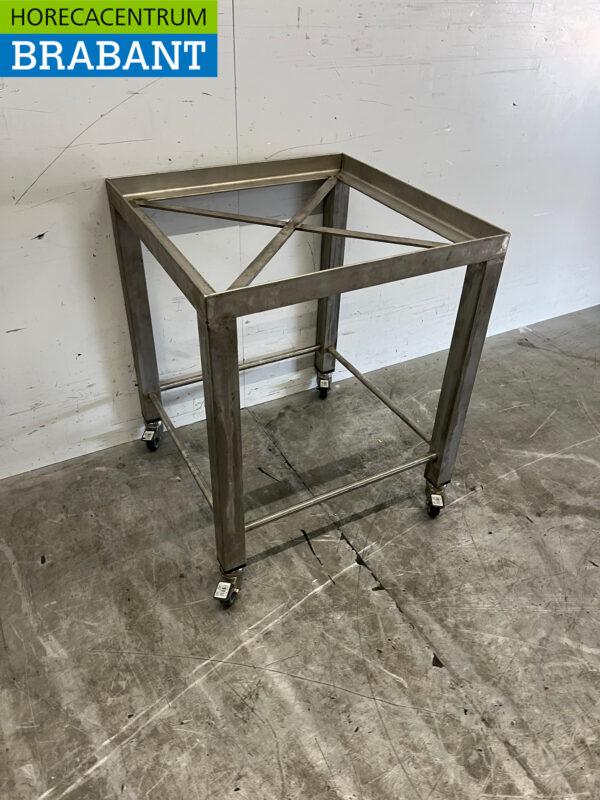 Acier inoxydable Chariot mobile 50 x 50 x 60 cm Horeca – Image 3