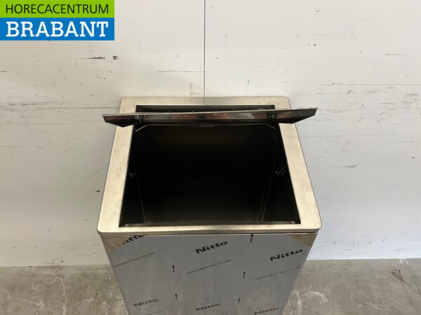 Saro en acier inoxydable Porte-sac à déchets Poubelle Soft Close 120 litres Restauration – Image 4