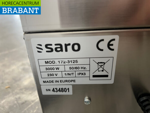 Planche à griller Saro en acier inoxydable 39,5 cm 230V Horeca – Image 5