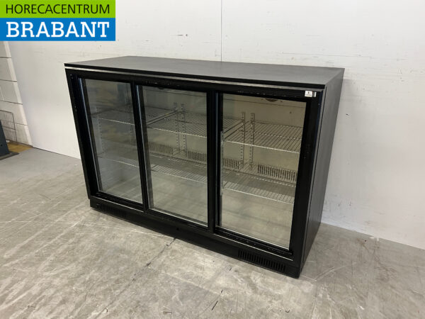 Refroidissement du bar Refroidissement du bar arrière 3 portes coulissantes 133,5 cm 230V Horeca – Image 2