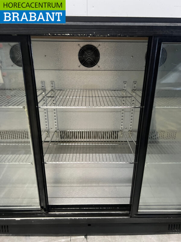 Refroidissement du bar Refroidissement du bar arrière 3 portes coulissantes 133,5 cm 230V Horeca – Image 4