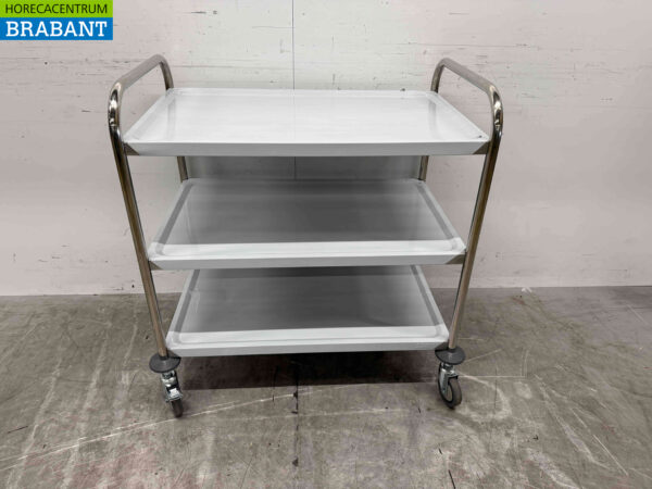 Chariot de service Saro en acier inoxydable 86 cm Restauration