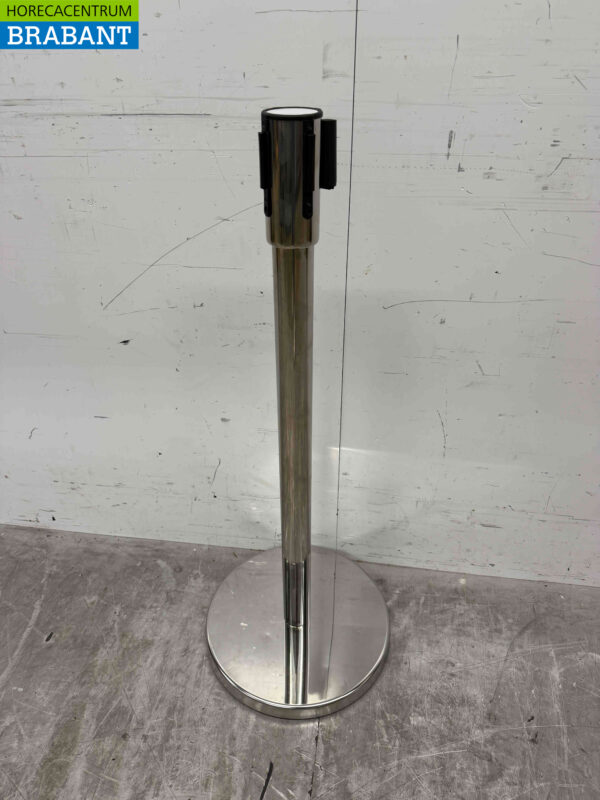 Poteau de sortie Saro en acier inoxydable bande bleue Restauration