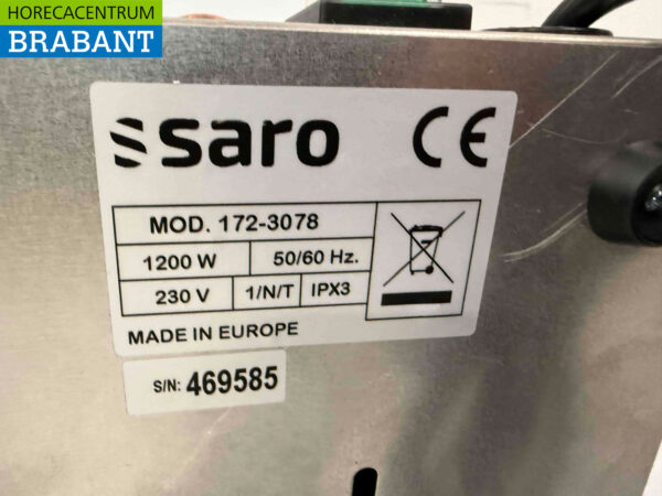 Plaque chauffante Saro en acier inoxydable 99 x 53 cm 230V Horeca – Image 5