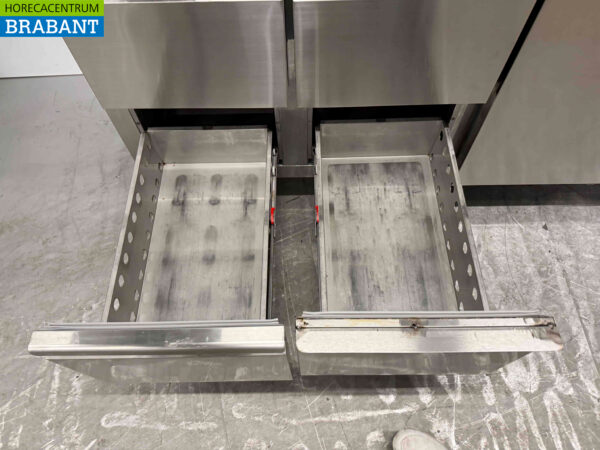 Etabli réfrigéré Ecofrost en acier inoxydable 4 tiroirs et 1 porte 179,5 230V Horeca – Image 4
