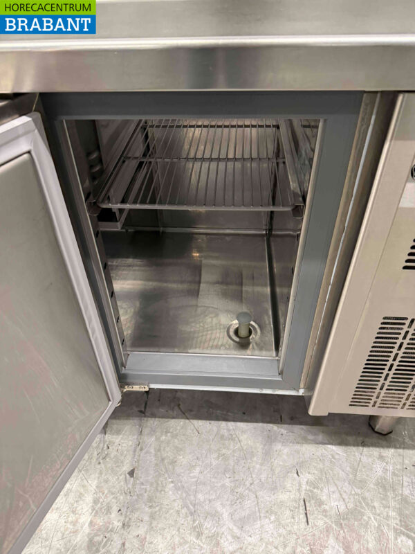 Saladette de comptoir réfrigérée Coreco en acier inoxydable 179,5 cm 230V Horeca – Image 4