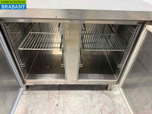 Acier inoxydable Electrolux Comptoir réfrigéré 2 portes 124 cm 230V Horeca – Image 4