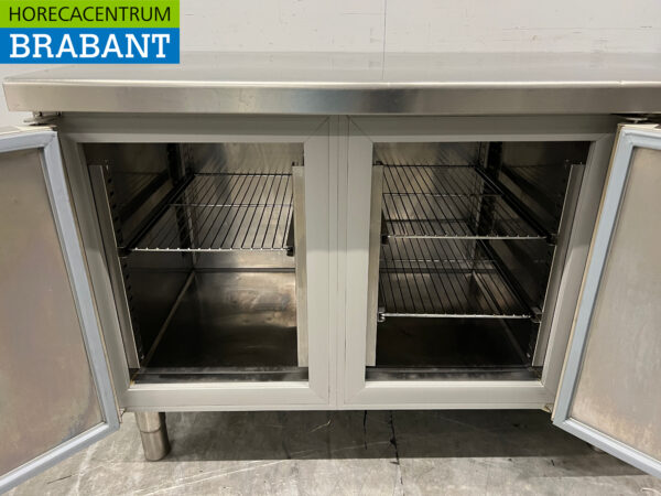 Acier inoxydable Afinox Établi réfrigéré 2 portes 141 cm 230V Horeca – Image 4
