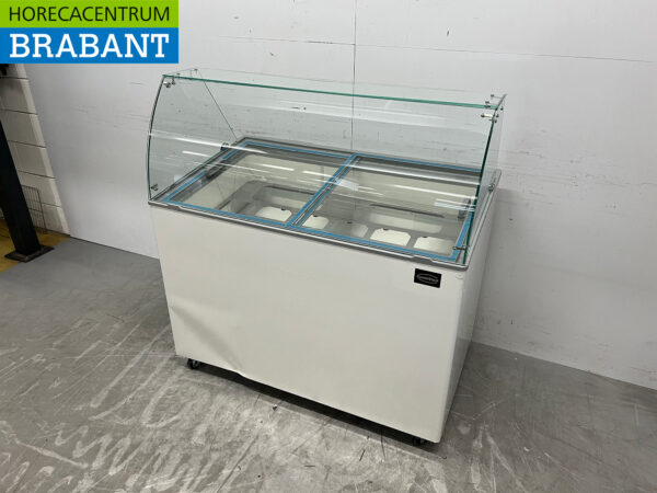 Mobile Combisteel Java Scoop vitrine à glace 8 plateaux 230V Horeca