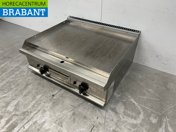 Casta en acier inoxydable Plaque à pâtisserie lisse et striée 80 cm PROPAAN Horeca – Image 2
