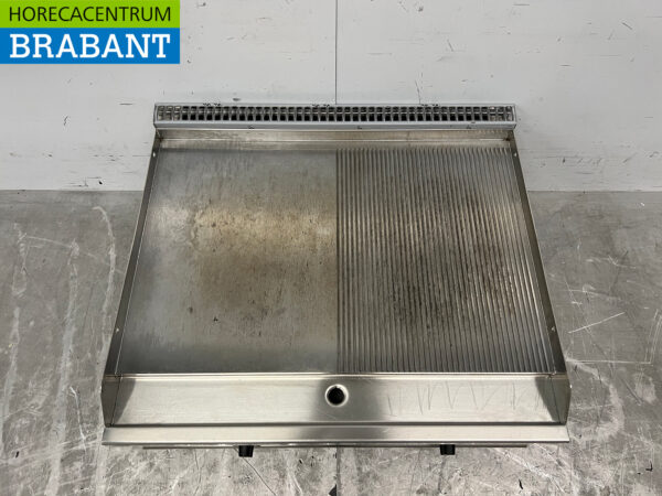 Casta en acier inoxydable Plaque à pâtisserie lisse et striée 80 cm PROPAAN Horeca – Image 4