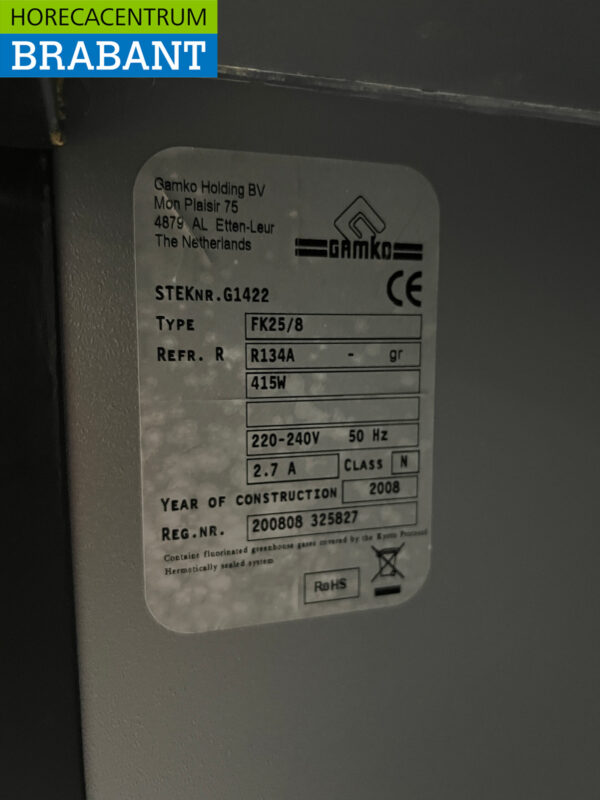 Gamko refroidisseur de fûts 135 cm 230V Horeca – Image 5