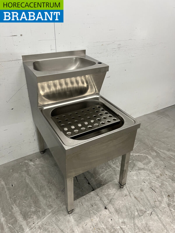 Evier double en acier inoxydable Evier 50 cm Horeca – Image 3