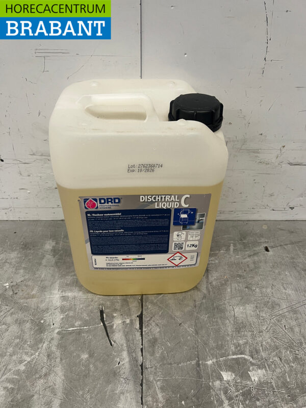 DRD Dischtral Liquid C Détergent liquide pour lave-vaisselle 12 kg Horeca