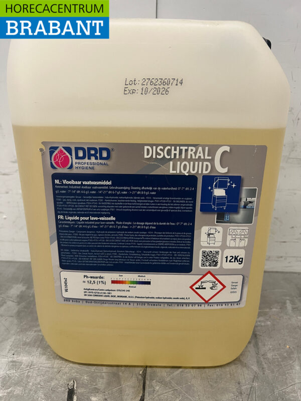 DRD Dischtral Liquid C Détergent liquide pour lave-vaisselle 12 kg Horeca – Image 4