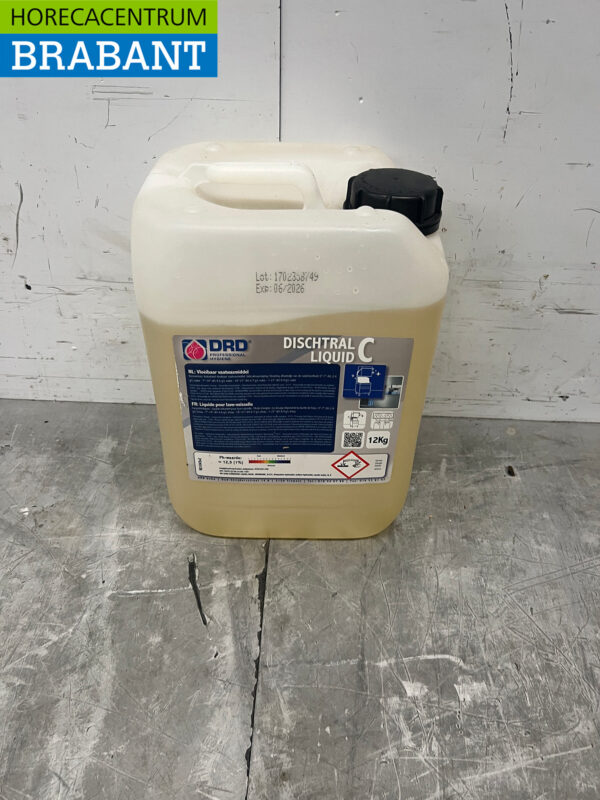 DRD Dischtral Liquid C Détergent liquide pour lave-vaisselle 12 kg Horeca