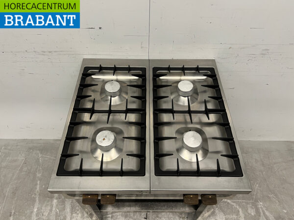 Acier inoxydable Atag Cuisinière 4 feux 70 cm Gaz naturel Horeca – Image 4