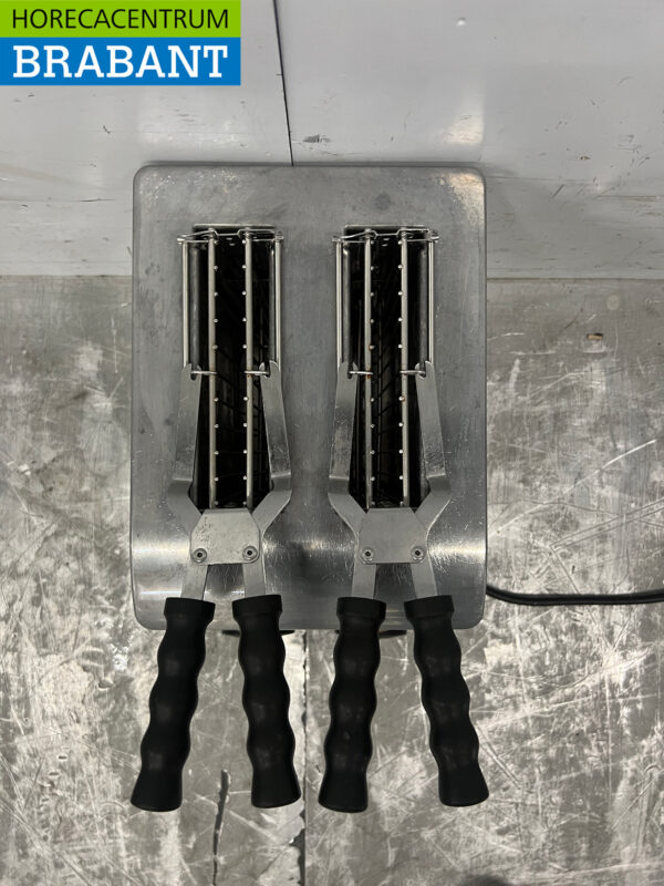 Grille-pain double Milantoast en acier inoxydable 2 tranches 230V Horeca – Image 4