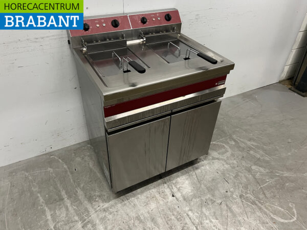 Friteuse double Diamond en acier inoxydable 2 x 14 litres 400V Horeca – Image 3