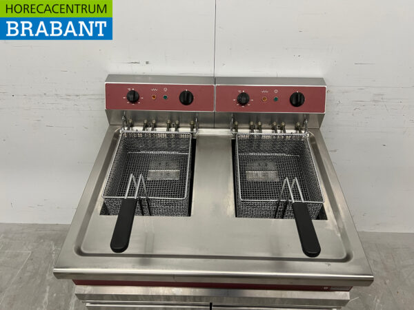 Friteuse double Diamond en acier inoxydable 2 x 14 litres 400V Horeca – Image 4