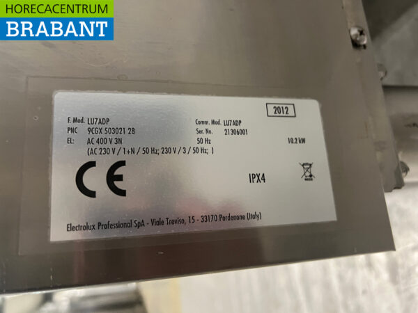 Lave-vaisselle Zanussi en acier inoxydable avec pompe de vidange 400V Horeca – Image 7