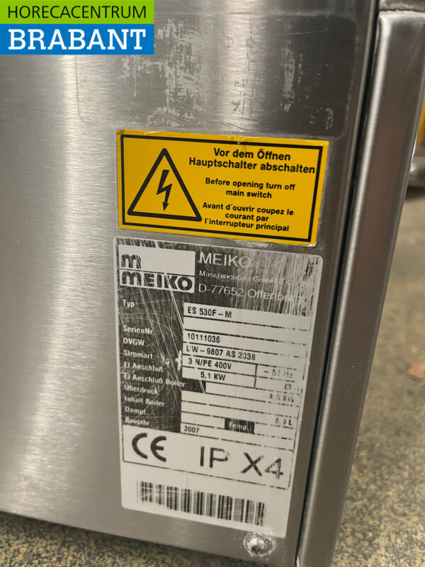 Lave-vaisselle Meiko EcoStar 530F en acier inoxydable 400V Restauration – Image 7