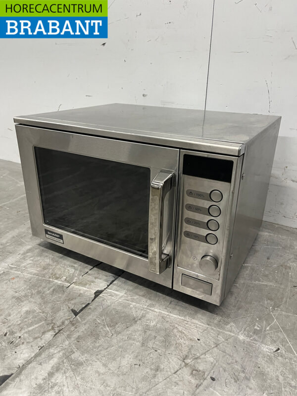 Micro-ondes Sharp en acier inoxydable 2100 watts 230V Horeca – Image 2