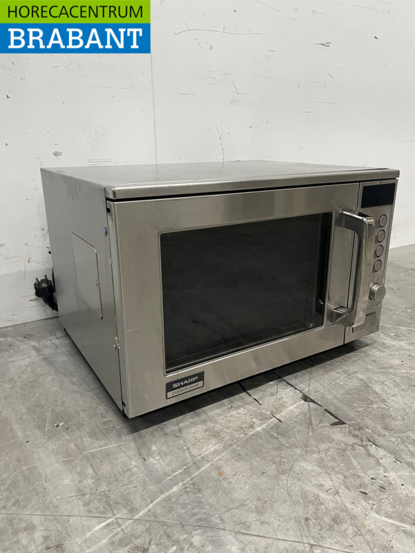 Micro-ondes Sharp en acier inoxydable 2100 watts 230V Horeca – Image 3